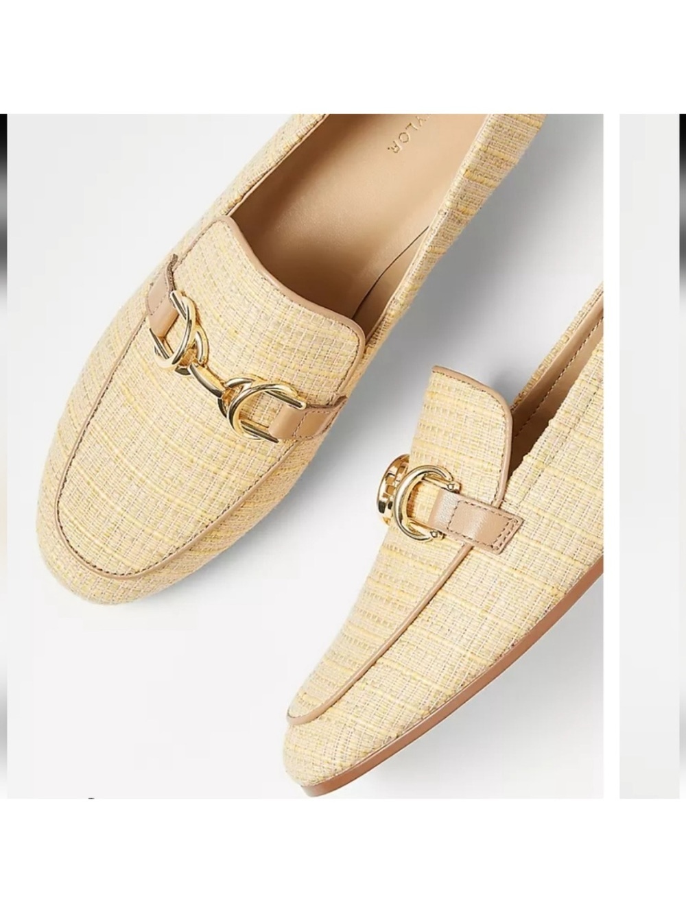 Ann Taylor Chain Link Loafers 7